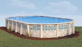 COPPER CANYON - 48" & 52" Steel Frame Pool, 7" Steel Top Rails, 6" Steel Verticals