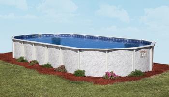 SUMMERVILLE - 48" & 52" Steel Frame Pool, 6" Steel Top Rails, 3" Steel Verticals